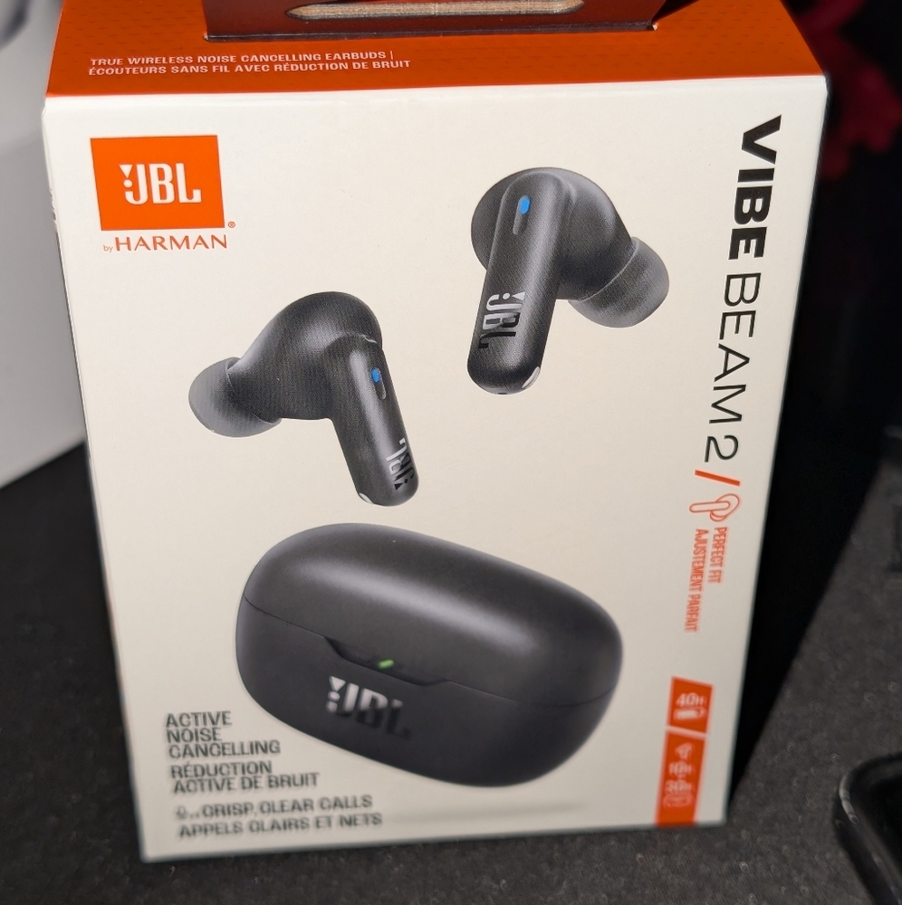 JBL Vibe Beam 2 True Wireless Earbuds - Black